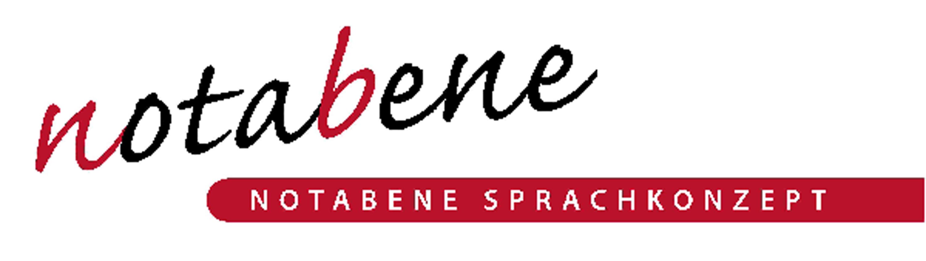 Logo notabene Sprachkonzept